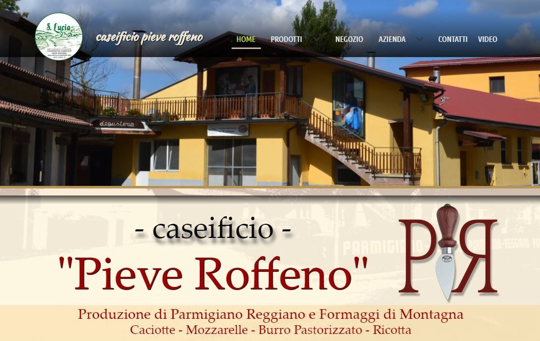 SITO WEB MULTIPAGINA PRO + E-COMMERCE – caseificio Pieve Roffeno – Rocca di Roffeno (BO)